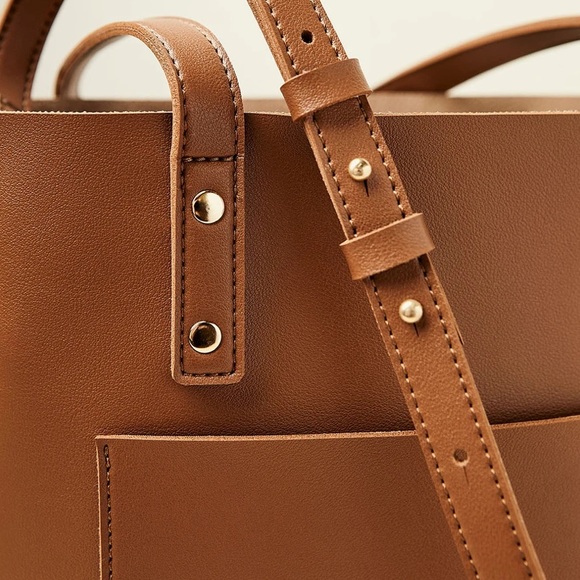 NWT Henny + Lev Vegan Leather Tote - Picture 2 of 5